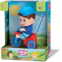 Boneca Little Dolls triciclo menino